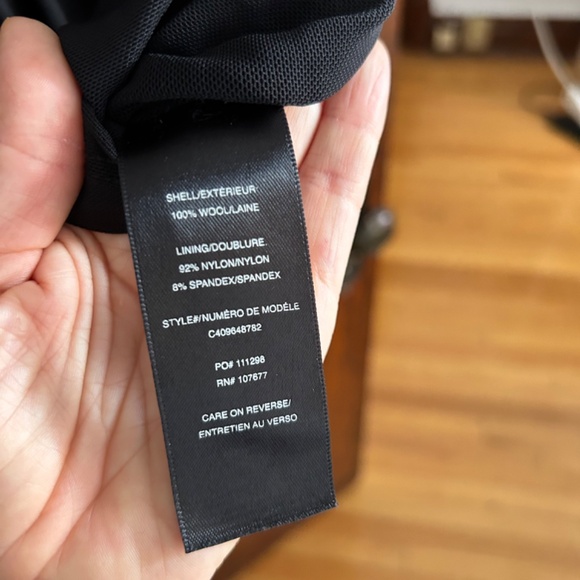 Alice & Olivia classic black wool dress - Picture 4 of 4